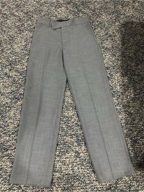 Boy’s Gray Dress Pants - Classic Straight Fit